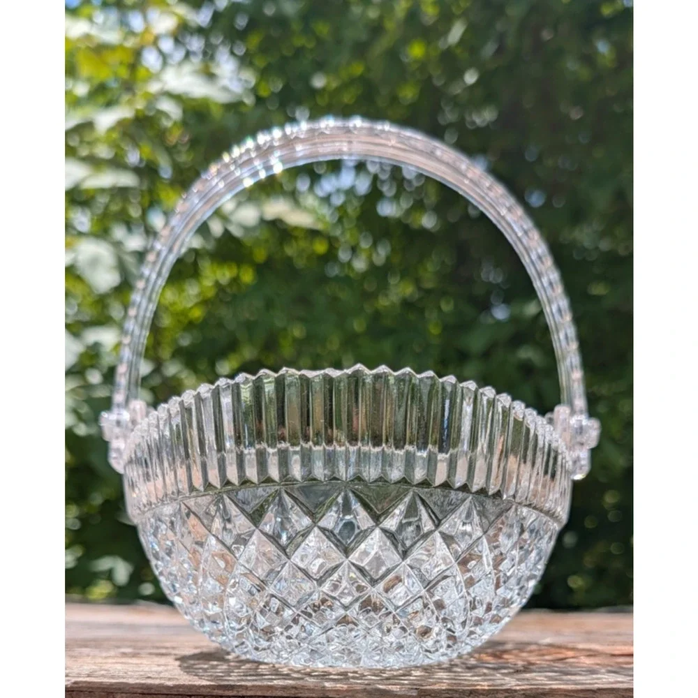 Mikasa Lead Crystal Basket 9